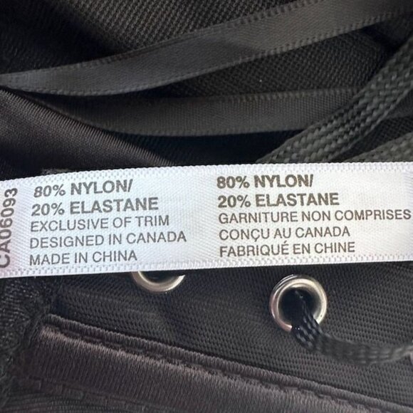 NWT Coquette Black Corset Top With Front Zip & Lace-Up Back Size M - Picture 5 of 10